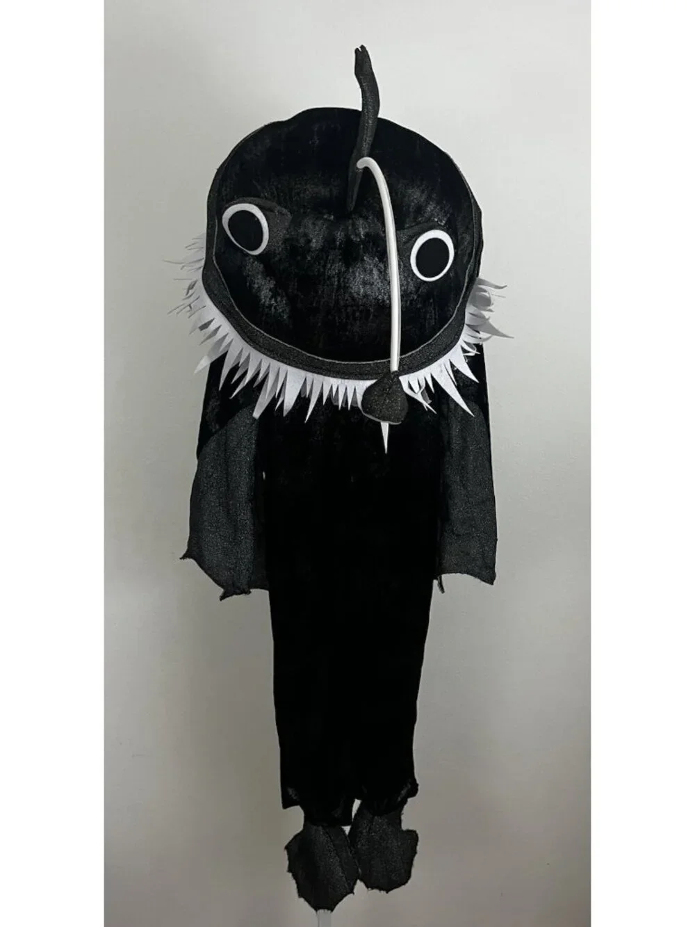Chasing Fireflies Boy's Girl's Child 4 Black Angler Fish Costume Mask Set
